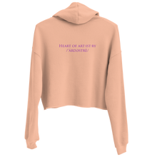Load image into Gallery viewer, Heart Of Artistry ILY Crop Hoodie
