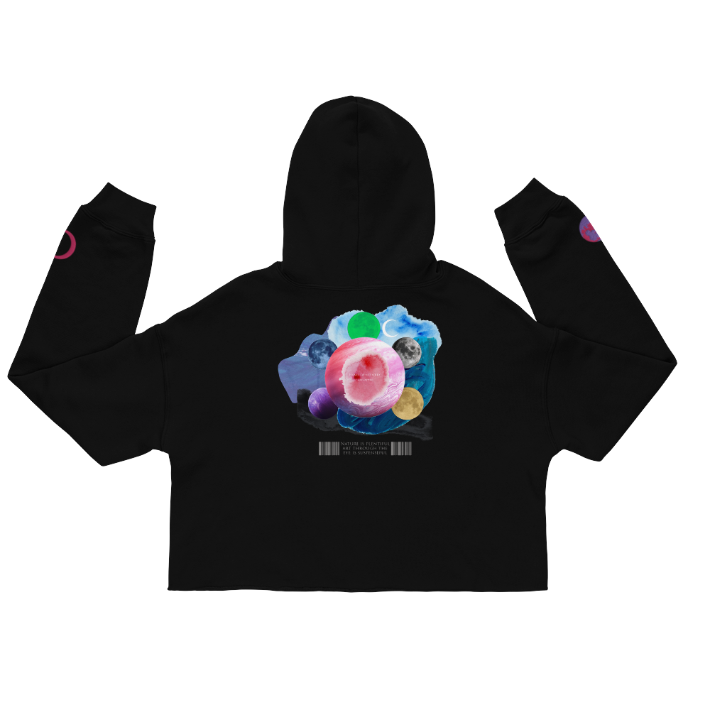 Heart Of Artistry Plentiful Universe Crop Hoodie
